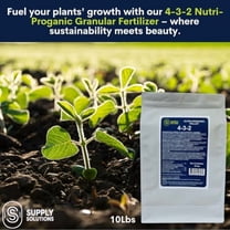 4-3-2 Nutri-Proganic Pellets Premium Fertilizer - Feed Your Garden with Balanced Nutrients for Thriving Plants - Ideal for a Variety of Food Crops (10 Pounds)