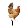thumbnail image 1 of Estaca de jardín con forma de gallina, escultura animal, decoración de jardín, estatua de gallina, estatuilla acrílica para patio, primavera, jardín, Estilo A, 1 of 8
