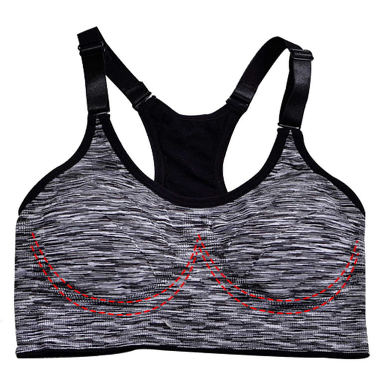 Elbourn 3PC One Shoulder Sports Bra Removable Padded Yoga Top Post