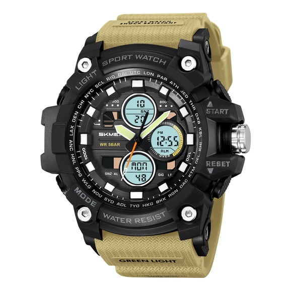 Men's Watch Waterproof Digital Sport Watch Military Digital Watches for men Alarm Back Light Classic Large face Watch
