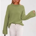 thumbnail image 4 of Boho Tops For Women Winter Striped Sweatshirt Cotton Long Sweaters Cardigan Open Front Crewneck Sweatshirt Blue Long Sleeve Maxi Dresses 2025 My Items, 4 of 5
