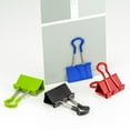 Pen + Gear EasyGrip Binder Clips, Assorted Colors and Sizes, 24 Count