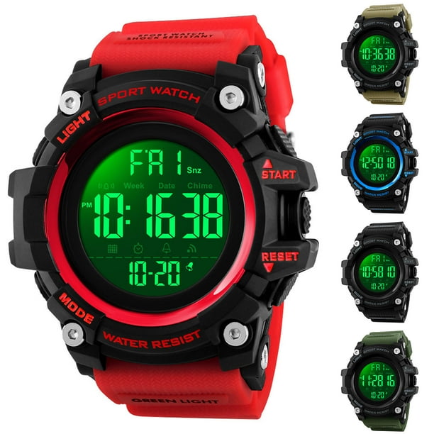 Men Watch Time Calendar Luminous Sporty Countdown Timer Large Dial Wristwatch Birthday Gift