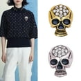 thumbnail image 2 of Gothic Skull Brooch for Women Elegant Alloy Jewelry Vintage Design Secure Clasp Unique Accessory, 2 of 9