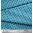 thumbnail image 3 of Soimoi Cotton Duck Fabric Geometric Scale Design,Floral & Ogee Damask Print Fabric by Yard 42 Inch Wide, 3 of 4