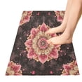 thumbnail image 5 of WOBOGO Pink Mandala Flowers Carpet 39x20in Kitchen Bathroom Livingroom Plush Absorbent Non-Slip Floor Mat, 5 of 8