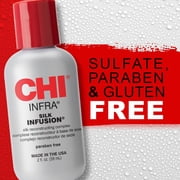 CHI Infra Silk Infusion, Leave-In Reconstructing Treatment To Strengthen & Protect All Hair Types, Alcohol-Free, 2 Oz