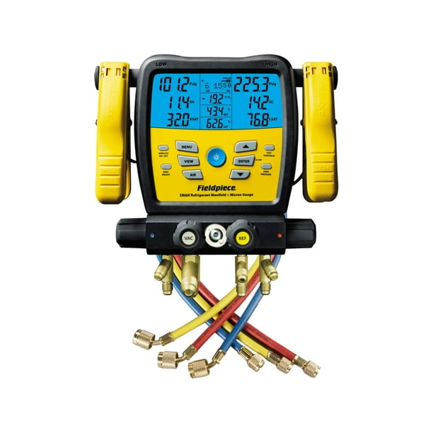 Fieldpiece SM480V Four Port, Wireless SMAN Manifold with Micron Gauge