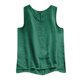 thumbnail image 1 of Camiseta sin mangas con cuello cuadrado, plisada y botones, para mujer, veraniega y fluida, 1 of 4