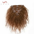 thumbnail image 3 of SEGO Kinky Curly Clip in Real Human Hair Extensions Double Weft Remy Full Head Thick Hair Extensions for Women, 3 of 9