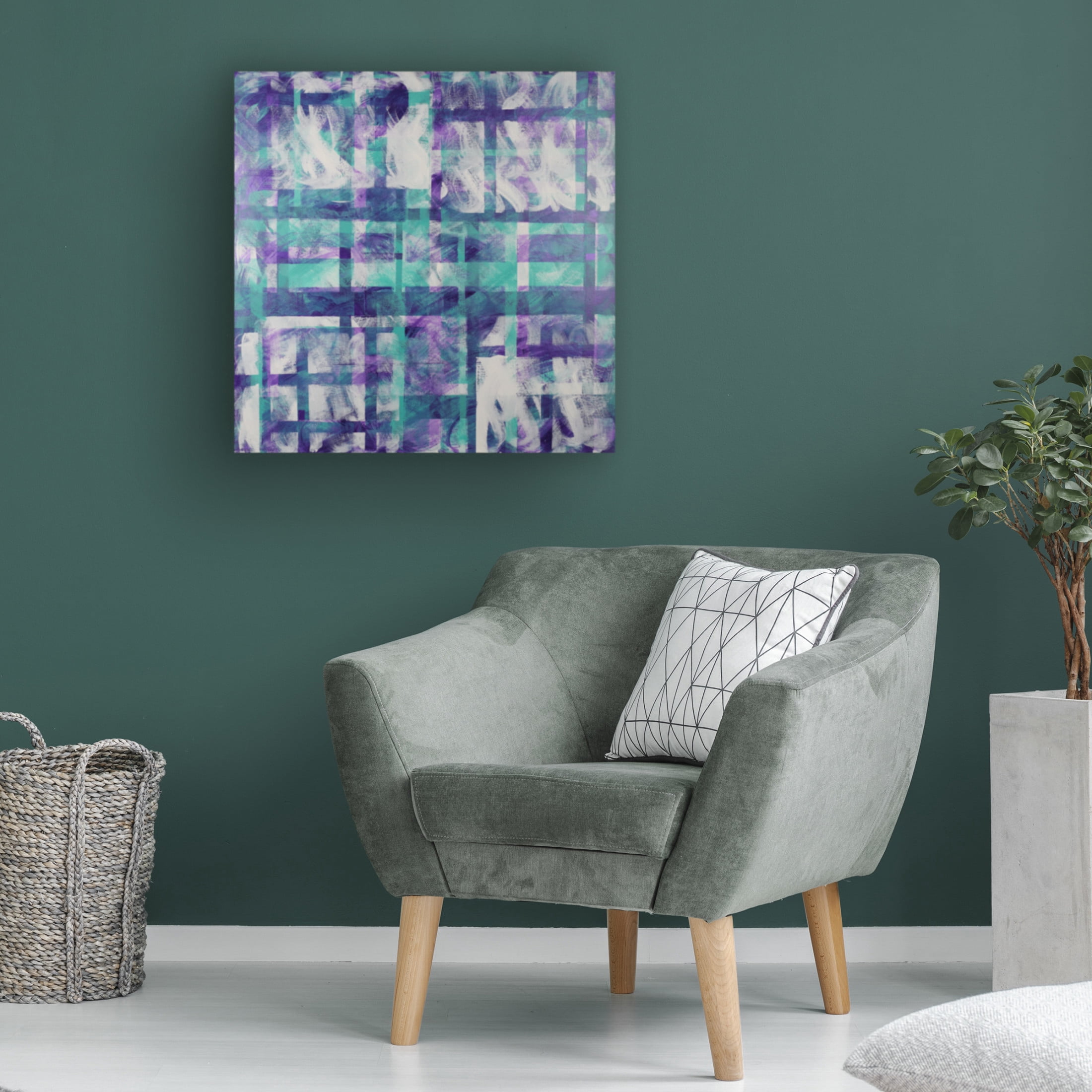 Canvas Wall Art - Roxy Wuz Here 'Built Like Me' Wall Art for Living Room, Bedroom, or Office Décor by Trademark Fine Art - 18 x 18 Inches