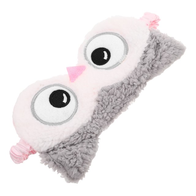 BESTYASH Cute Owl Plush Sleep Mask Light Blocking Eye Cover Soft and Comfortable for Relaxation