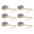 thumbnail image 1 of Rhinestone Eye Keychain, Tear Resistant 6PCS Black Blue Water Drop Eye Shape Delicate Eye Keychain  For Bag Pendant, 1 of 8