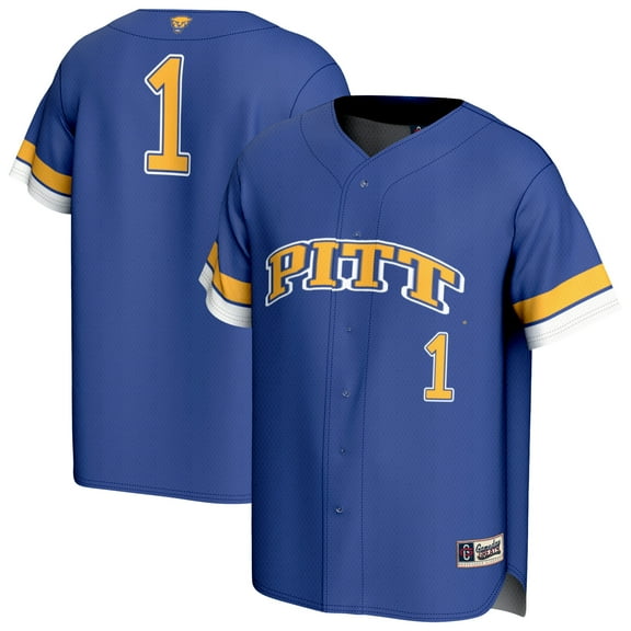 Unisex GameDay Greats #1 Royal Pitt Panthers Lightweight Collegiate Baseball Fashion Jersey