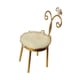 thumbnail image 4 of Silla en miniatura para casa de muñecas, muebles para casa de muñecas, escala 1:12, accesorios para fotos, arte en hierro oro, 4 of 9