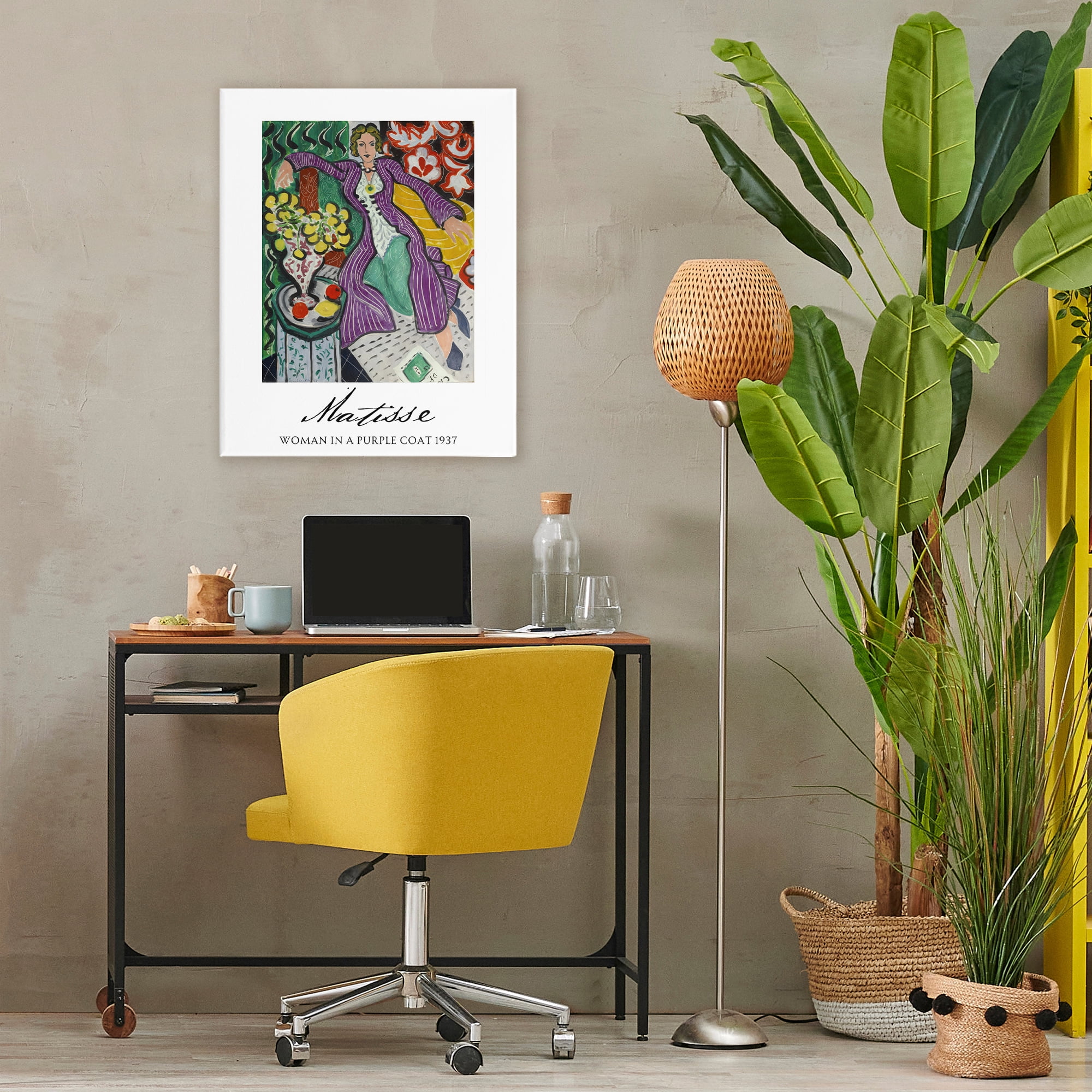Stupell Industries Matisse Woman In Purple Coat Canvas Wall Art, design by Vintage Hustle