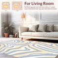 thumbnail image 2 of ODIKA 2'x3' Machine Washable Non-Slip Area Rug, Exotic Fauna Inspired Striped High Traffic Rug, Beige, 321624, 2 of 7