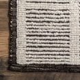 thumbnail image 4 of nuLOOM Aemilie Casual Striped Wool Area Rug, 4' x 6', Ivory, 4 of 9