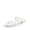 WHITE-PU, variant on Women's Clear Studded Rhinestone Slide Sandals Slip on Open Toe Cute Flat Sandals for Summer