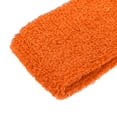 thumbnail image 6 of Unique Bargains 3 pcs Sports Headband Wristband Cotton Blend Sweat Absorbing Head Band Orange for Women, 6 of 6