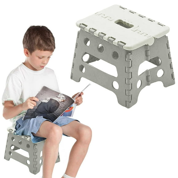 Folding Step Stool for Kids Collapsible Foot Stools 9 Inch Foldable Plastic Stool Lightweight Outdoor