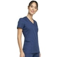 thumbnail image 5 of Cherokee Workwear Scrubs Top for Women Mock Wrap WW650, XXS, Navy, 5 of 6