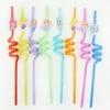 24 Pcs Reusable Unicorn Alpaca Mermaid Straws Daughters Girls Party Favor Kids