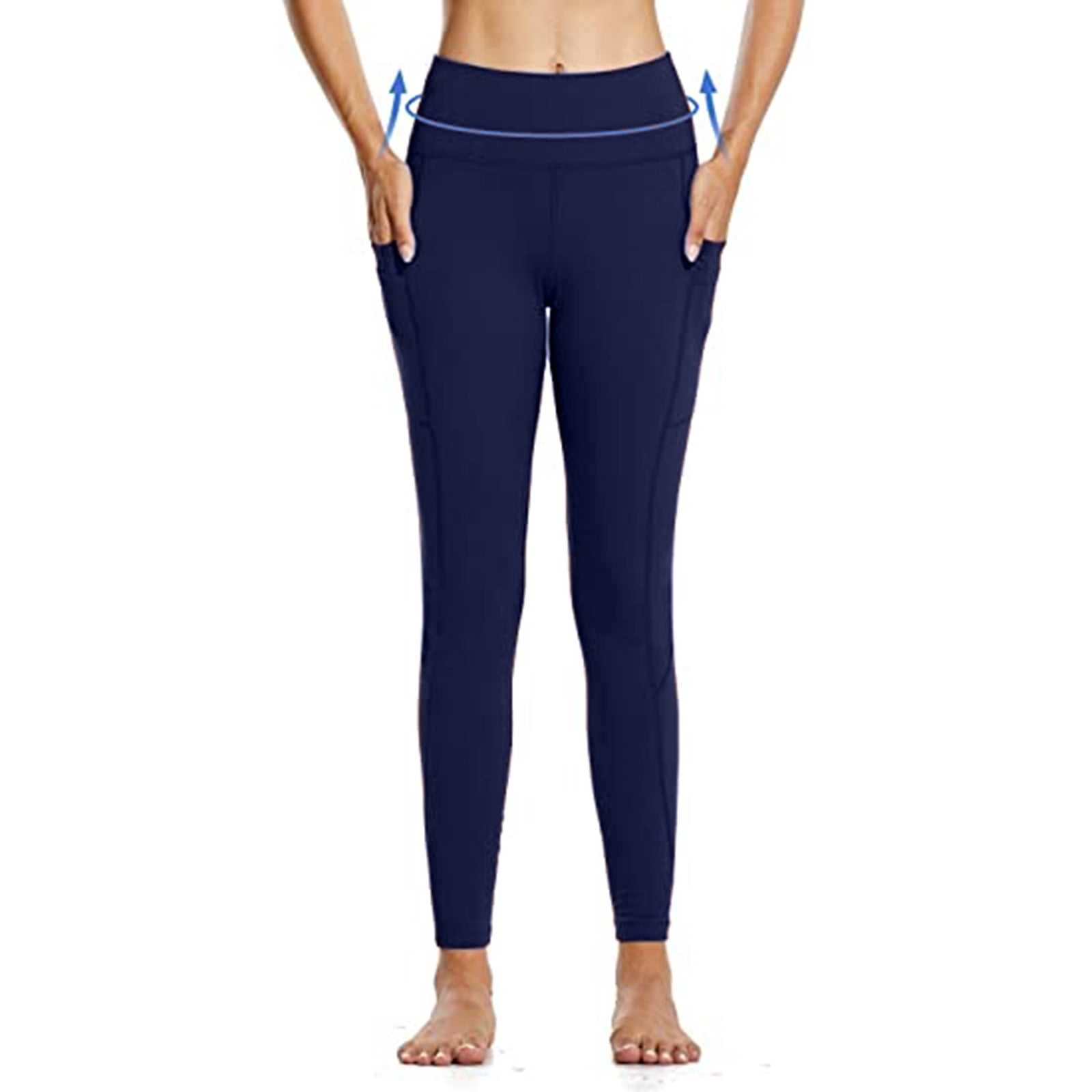 TopLLC Women's Plus Size Leggings Yoga Pants Fleece Lined Waterproof  Leggings High Waist Warm Winter Hiking Running Leggings Pockets High  Waisted Leggings On Clearance - Walmart.ca