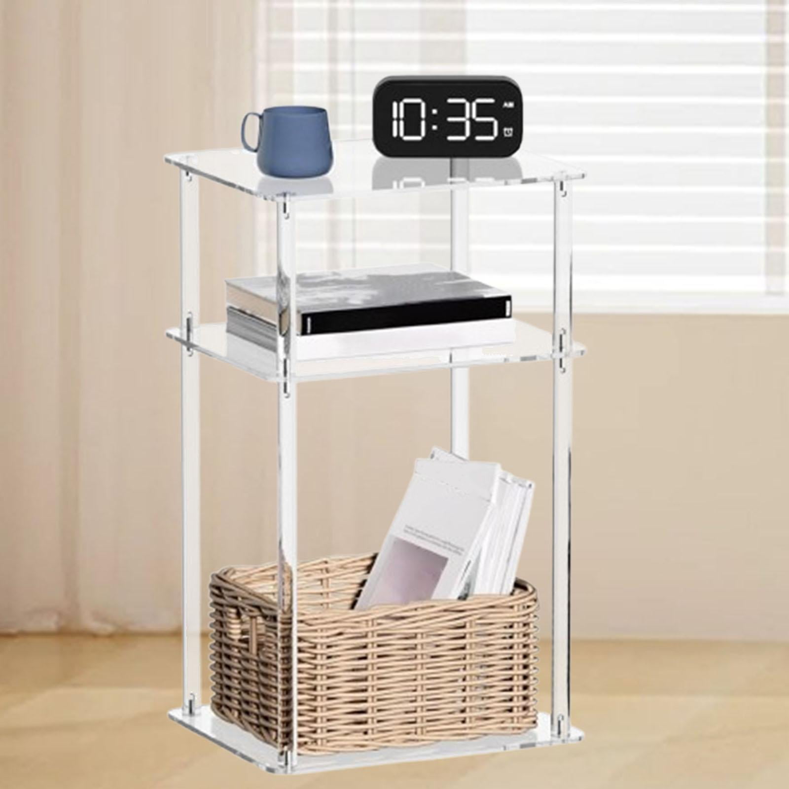 Mesa Auxiliar De Acrílico Transparente, Pequeña Mesa Auxilia