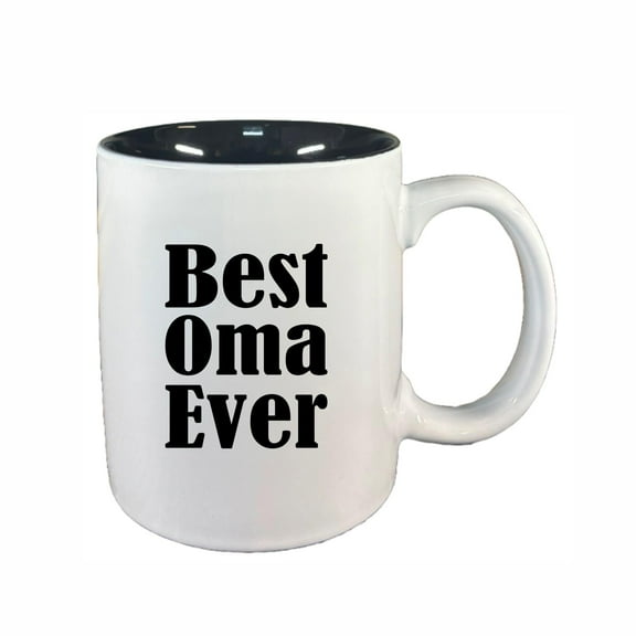 Oma Coffee Mugs, Best Oma Ever 11oz Ceramic Coffee Cup Teacup with Handle, Funny Birthday Gifts