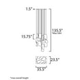 thumbnail image 3 of E24878-133FG-ET2 Lighting-Rinkle - 39W 13 LED Pendant-15.75 Inches Tall and 23.5 Inches Wide, 3 of 5