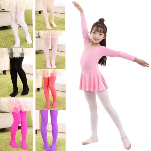 Baby Kids Girls Cute Bowknot Tights Pantyhose Elastic Soft Ballet Dance Pants 