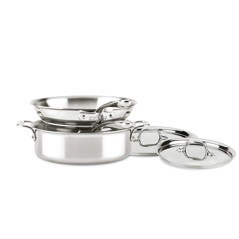 All-Clad D3™ Compact Stainless Steel Stock Pot with Lid & Reviews