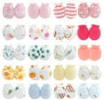 thumbnail image 4 of TELOLY 8 Pairs Baby Mittens,Cotton Baby Mittens Newborn,No Scratch Baby Mittens 0-6 Months,Style3, 4 of 6