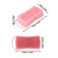 thumbnail image 4 of Unique Bargains 1 Pc Double Side Body Bath Brush Back Scrubber for Shower 5.12"x2.52"x1.38" Pink, 4 of 6