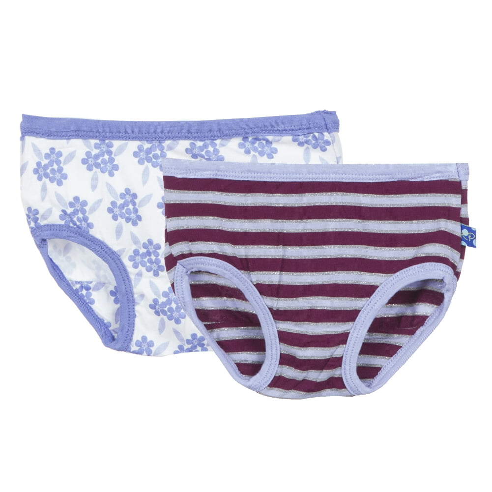 KicKee Pants KicKee Pants Little Girls Underwear (Set of 2) Tundra