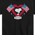 thumbnail image 3 of Peanuts - Snoopy Since 1776 Flag Heart - Toddler & Youth Short Sleeve Graphic T-Shirt, 3 of 6