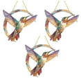 thumbnail image 3 of pstuiky Decoration Home Hummingbird Suncatcher Colorful Window Hanging Window Stained Glass Suncatcher Stained Glass Birds, 3 of 9