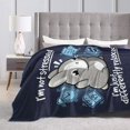 thumbnail image 5 of Lovely Fat Rabbit Blanket Lightweight Flannel Throw Blanket Bunny Rabbit Decor Gifts for Boys Girls I''m Not Stressed I''m Just Differently Relaxed Soft Cozy Throw Sofa Bed Blanket 60"X80", 5 of 6