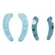 thumbnail image 1 of BRIGHTFUFU 2 pares de almohadillas suaves para asiento de inodoro arandelas de inodoro Tapa de inodoro suave (azul tamaño S + L), 1 of 7