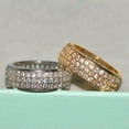 thumbnail image 3 of K-KED Women 925 Silver Filled Wedding Rings Cubic Zirconia Delicate Jewelry Size 6-10-10-Silver, 3 of 6