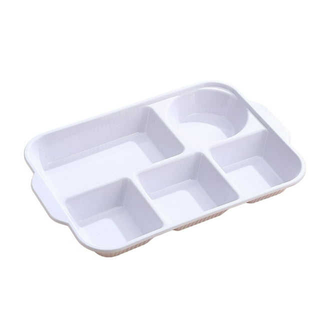 SDNall Divided Plates Tray Dinnerware for Dinner Restaurant Family Party and Kitchen Microwave Dishwasher Safe
