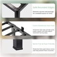 thumbnail image 5 of Bel Ark 14" Twin Bed Frame, Heavy Duty Metal Bed Frame with Underbed Storage, No Box Spring Required,Easy Assembly, Black, 5 of 5