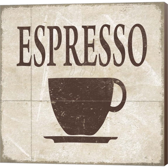 Great Art Now Simply Coffee II by Alonzo Saunders, Canvas Wall Art, 24W x 24H