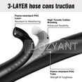 thumbnail image 4 of 5 Feet Propane Tank Extension Hose with Gauge -Leak Detector Replacement for Gas Grill, Heater and All Other Propane Appliances, Acme to Male QCC/POL Fittings, 4 of 5