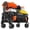 garden cart, variant on Heavy Duty Collapsible Garden Cart Wagon – 200L Large Collapsible Utility Cart, 209kg/460lbs Capacity, All-Terrain 360° Wheels, Cup Holders, Side Pocket, Storage Cover, Ideal for Shopping