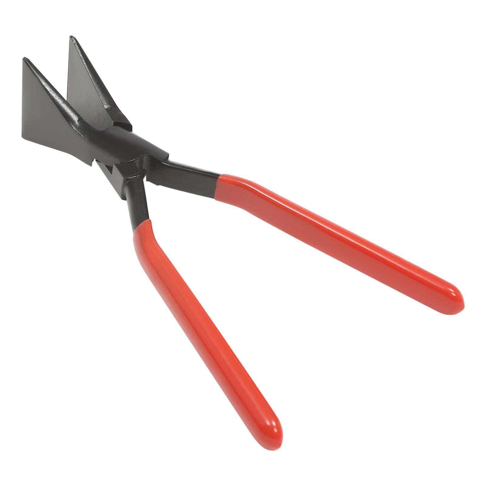 3-Pieces 0° 45° 90° Hand Seamers Sheet Metal Bending Pliers Hand Tool Red/ Black - Carbon Steel