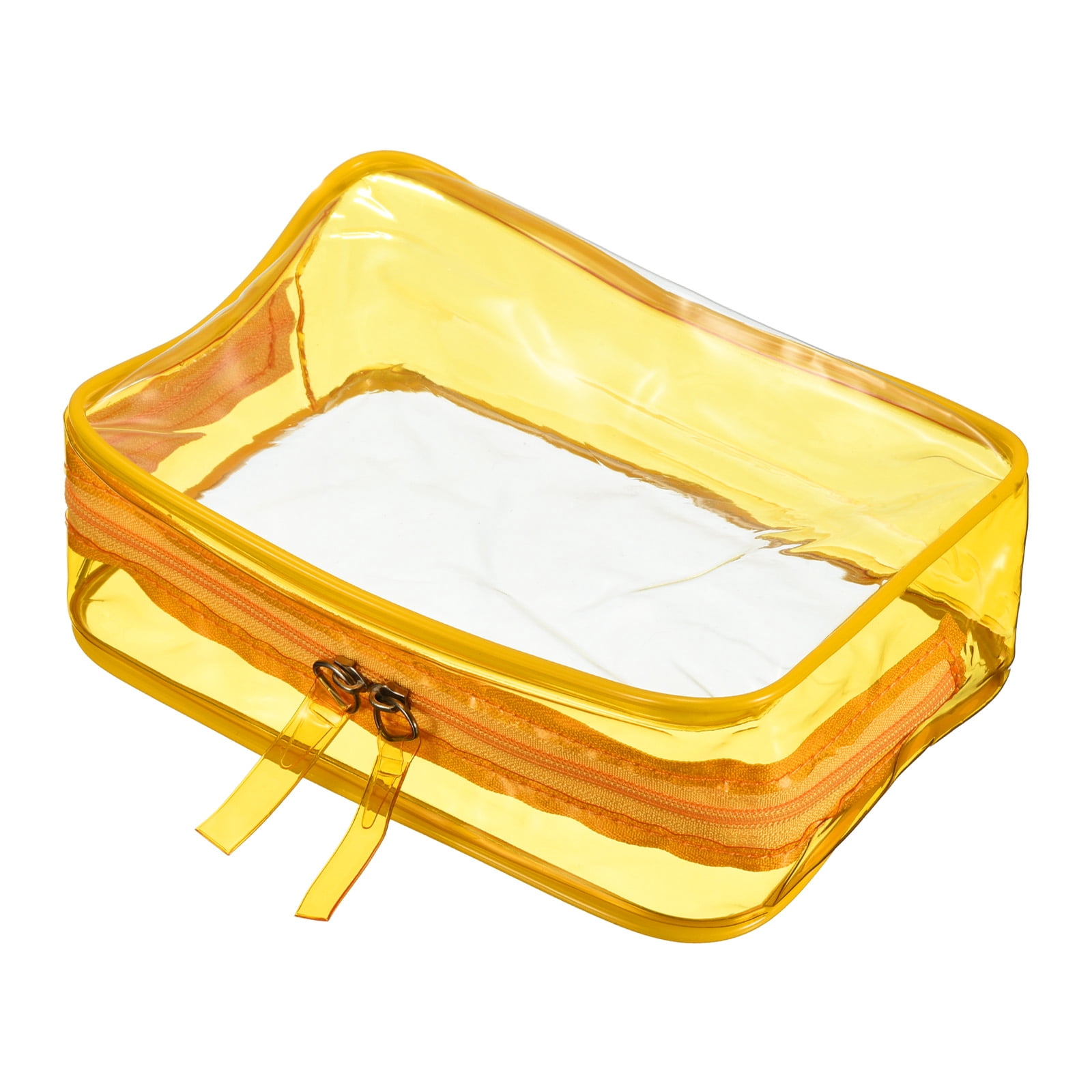 Unique Bargains 6.7'x2.4'x4.7' PVC Clear Travel Toiletry Bags