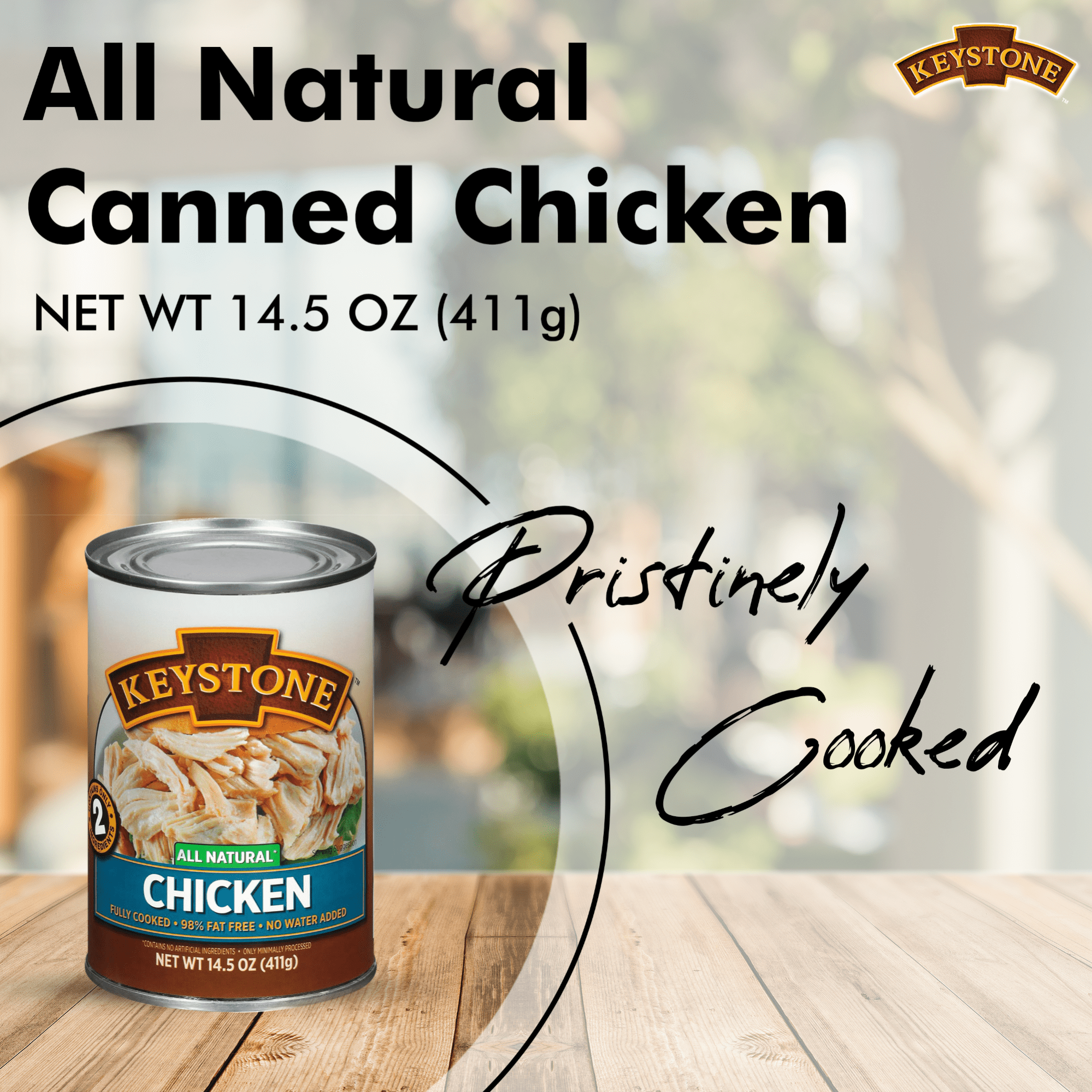 (3 pack) Keystone All Natural Chicken, 14.5 oz Can