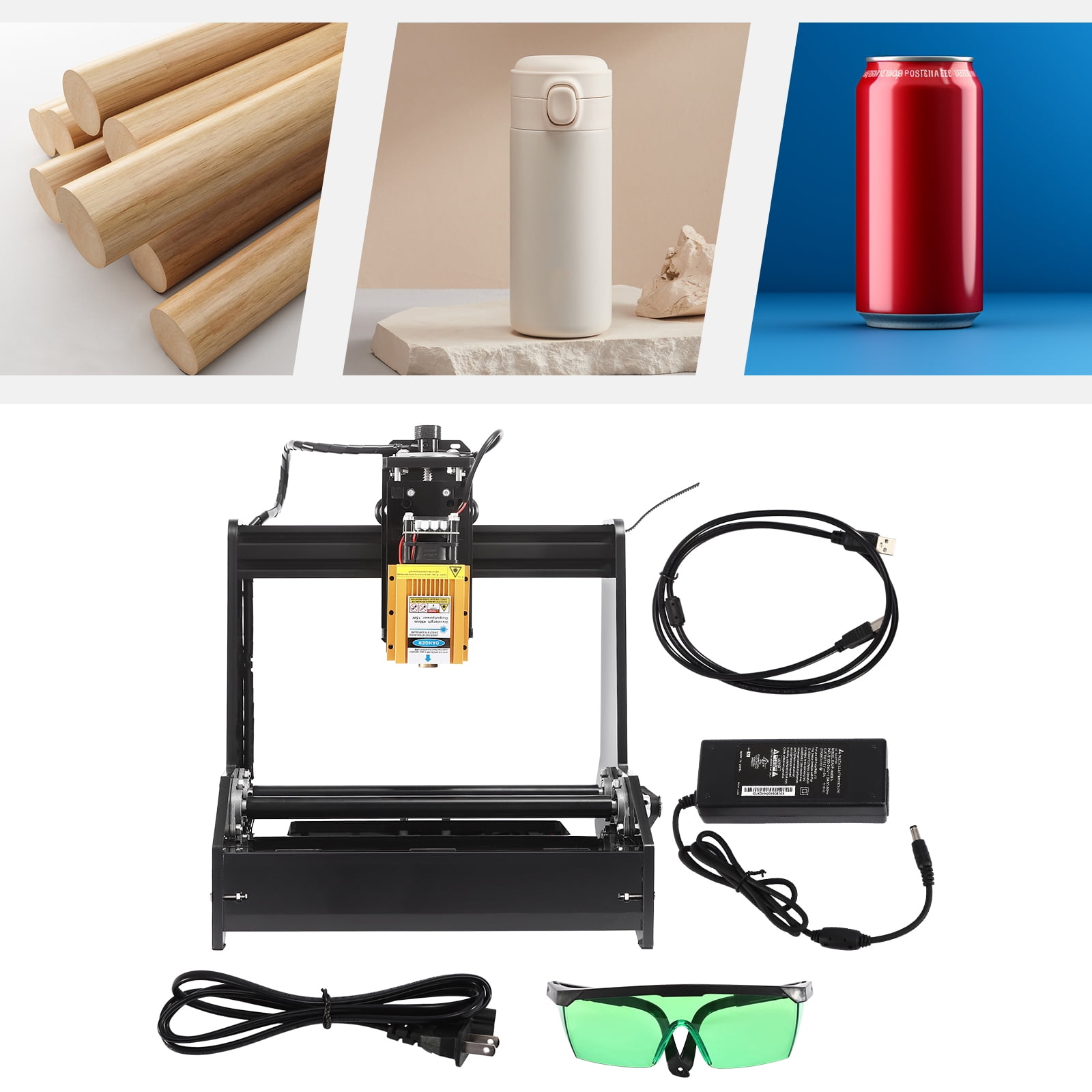 15W Power Milling Machines and Engraver, High-Precision 450nm Wavelength, Ideal for DIY and&nbsp; Use